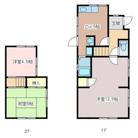 下霞城一戸建の物件間取画像